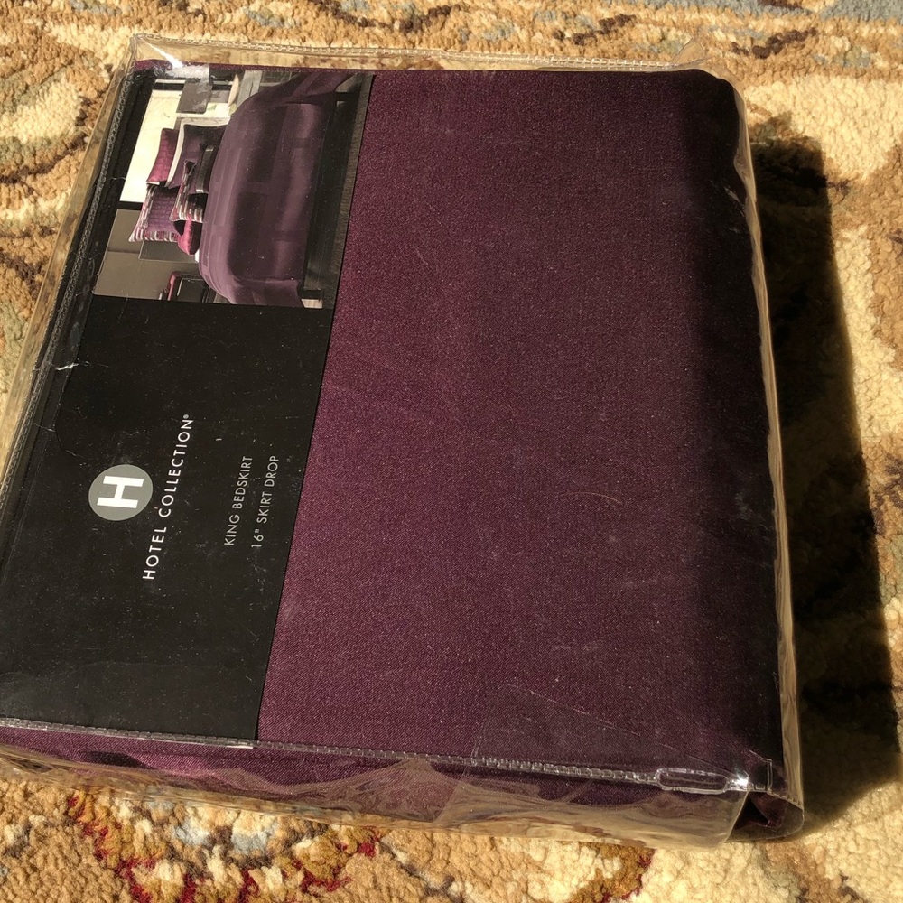 COPY - NIP Hotel Collection King Bedskirt Frame Mulberry